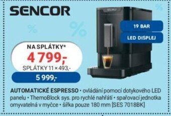 SENCOR AUTOMATICKÉ ESPRESSO
