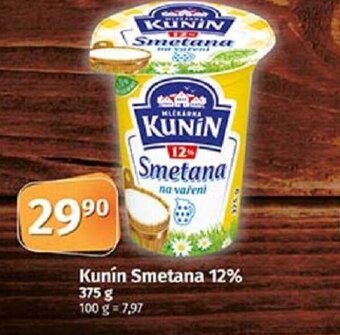 COOP TIP Kunín Smetana 12% 375 g nabídka
