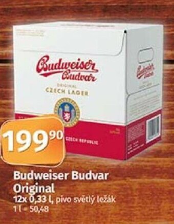 COOP TIP Budweiser Budvar Original nabídka