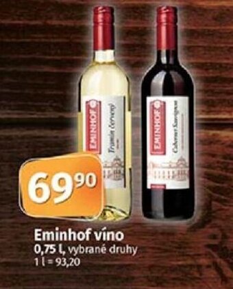 COOP TIP Eminhof víno 0,75 l. nabídka