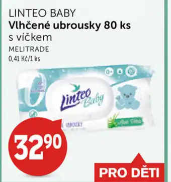 Coop Linteo Baby Vlhčené ubrousky 80 ks nabídka