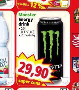 Norma Monster energy drink nabídka