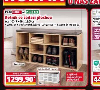 Norma Botník se sedací plochou nabídka