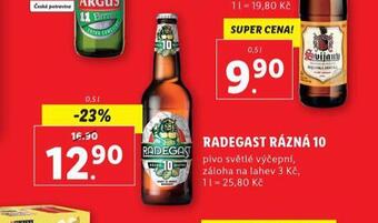 Lidl Pivo radegast rázná 10 nabídka