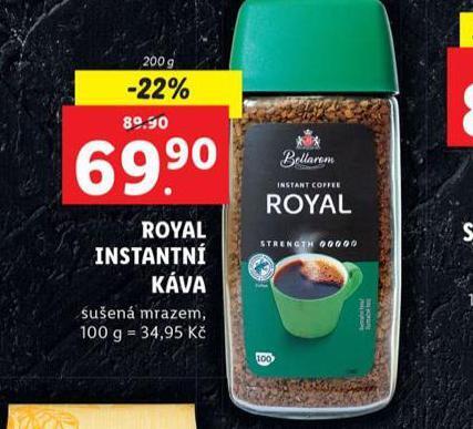 Lidl Royal inetantní káva nabídka