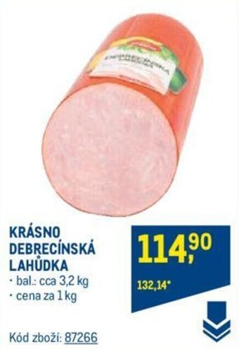 Makro KRÁSNO DEBRECÍNSKÁ LAHŮDKA nabídka