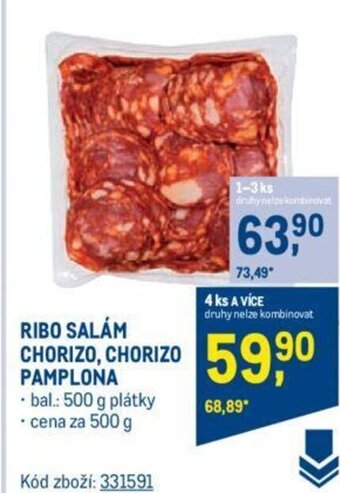 Makro RIBO SALÁM CHORIZO, CHORIZO PAMPLONA nabídka