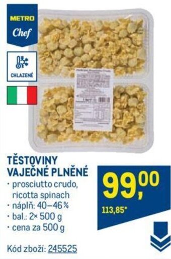 Makro TĚSTOVINY VAJEČNÉ PLNĚNÉ nabídka