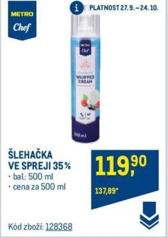 Makro ŠLEHAČKA VE SPREJI 35% nabídka