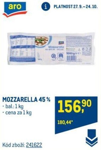 Makro MOZZARELLA 45% nabídka