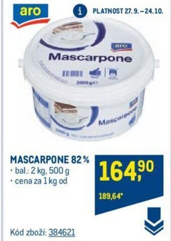 Makro MASCARPONE 82% nabídka