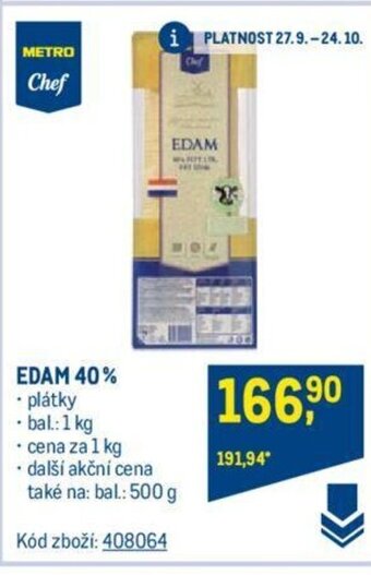 Makro EDAM 40% nabídka