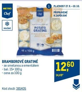 Makro BRAMBOROVÉ GRATINÉ nabídka