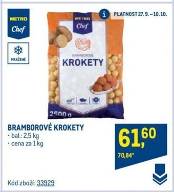 Makro BRAMBOROVÉ KROKETY nabídka