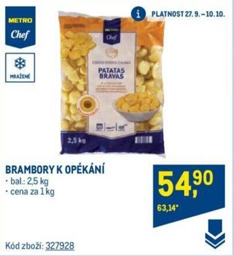 Makro BRAMBORY K OPÉKÁNÍ nabídka