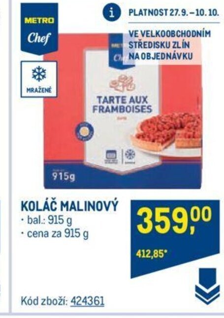 Makro KOLÁČ MALINOVÝ nabídka