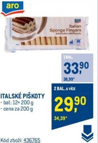 Makro ITALSKÉ PIŠKOTY nabídka
