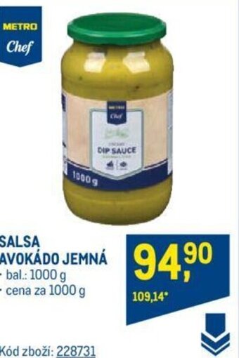 Makro SALSA AVOKÁDO JEMNÁ nabídka