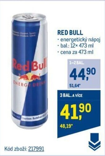 Makro RED BULL 473 ml nabídka