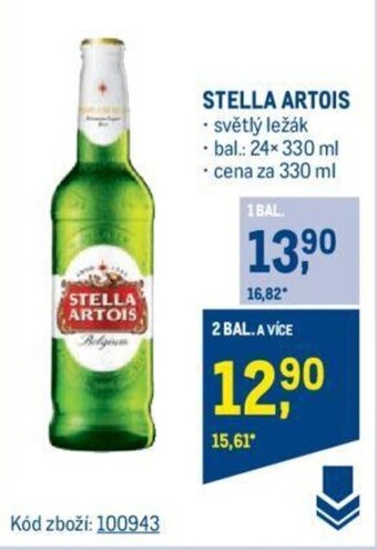 Makro STELLA ARTOIS 330 ml nabídka