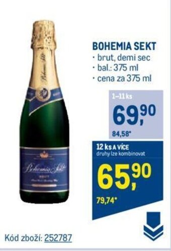 Makro BOHEMIA SEKT 375ml nabídka