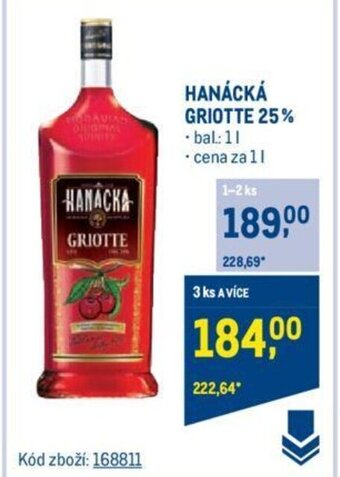 Makro HANÁCKÁ GRIOTTE 25% nabídka