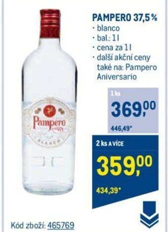 Makro PAMPERO 37,5% nabídka