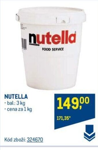 Makro NUTELLA nabídka