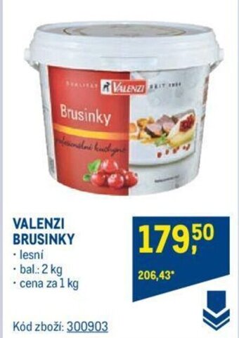 Makro VALENZI Brusinky nabídka