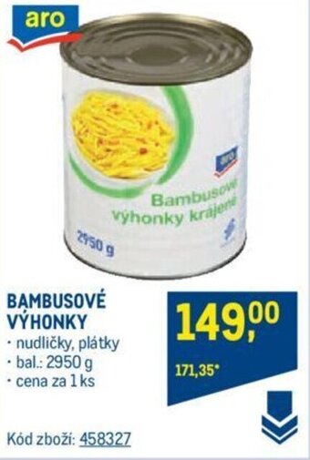 Makro BAMBUSOVÉ VÝHONKY nabídka