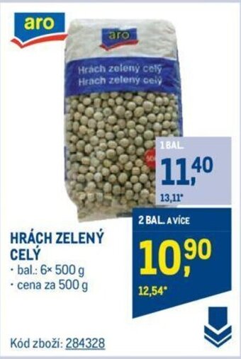 Makro HRÁCH ZELENÝ CELÝ nabídka