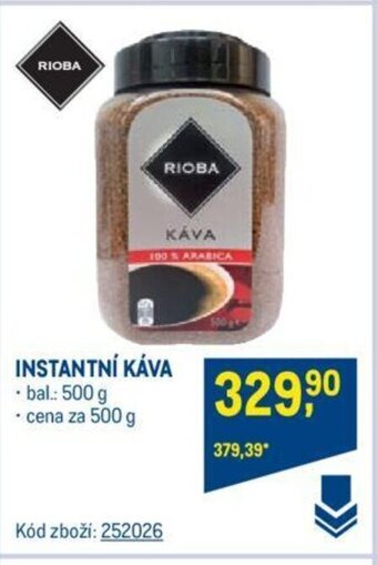 Makro INSTANTNÍ KÁVA nabídka