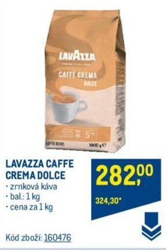 Makro LAVAZZA CAFFE CREMA DOLCE nabídka
