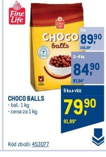 Makro CHOCO BALLS nabídka