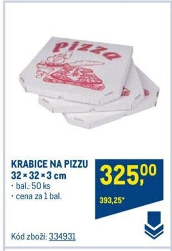Makro KRABICE NA PIZZU 32 x 32 x 3 cm nabídka