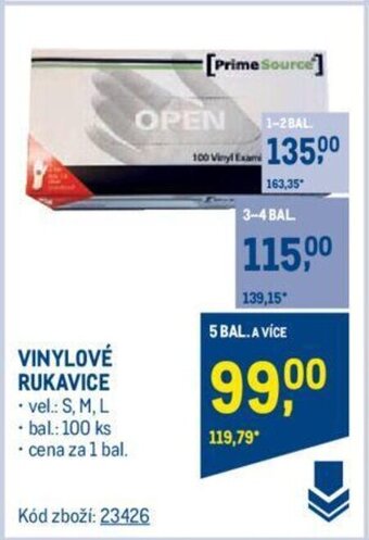 Makro VINYLOVÉ RUKAVICE nabídka