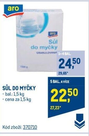 Makro SŮL DO MYČKY nabídka