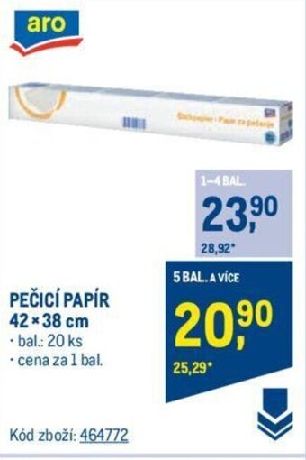 Makro PEČICÍ PAPÍR 42 x 38 cm nabídka
