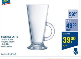 Makro SKLENICE LATTE nabídka