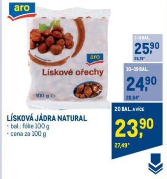 Makro LÍSKOVÁ JÁDRA NATURAL nabídka