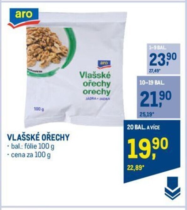 Makro VLAŠSKÉ OŘECHY nabídka