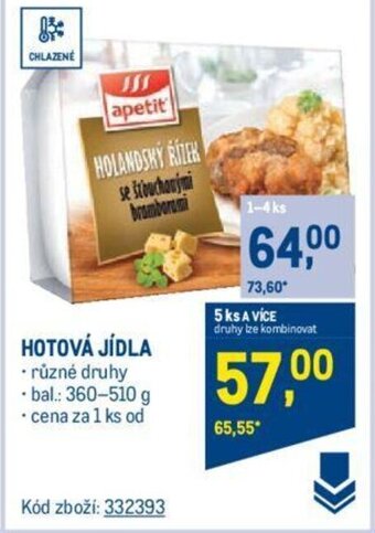 Makro HOTOVÁ JÍDLA nabídka