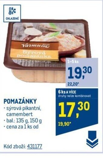 Makro POMAZÁNKY nabídka