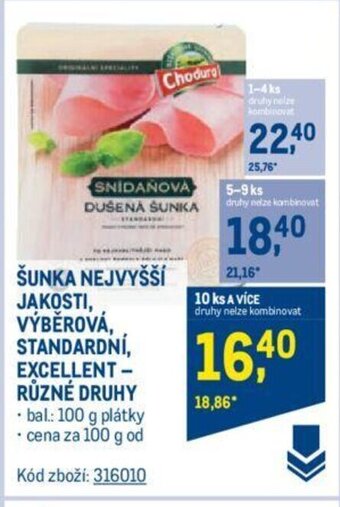 Makro ŠUNKA NEJVYŠŠÍ JAKOSTI, VÝBĚROVÁ, STANDARDNÍ, EXCELLENT - RŮZNÉ DRUHY nabídka