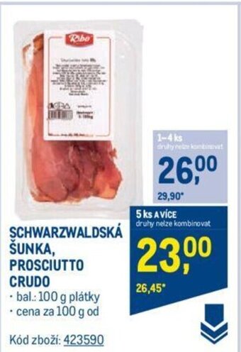 Makro SCHWARZWALDSKÁ ŠUNKA, PROSCIUTTO CRUDO nabídka