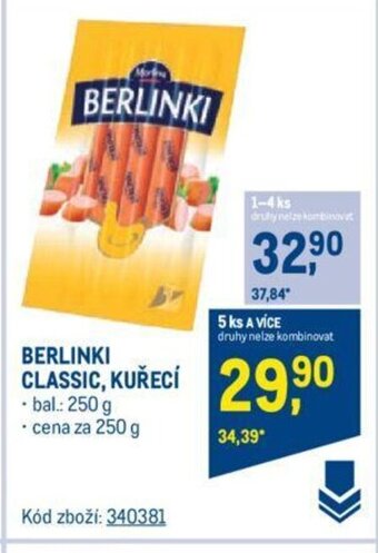 Makro BERLINKI CLASSIC, KURECI nabídka