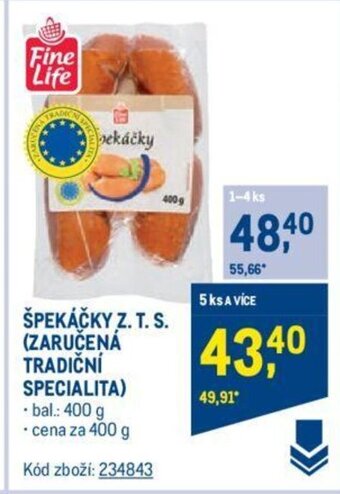 Makro ŠPEKÁČKY Z. T. S. (ZARUČENÁ TRADIČNÍ SPECIALITA) nabídka