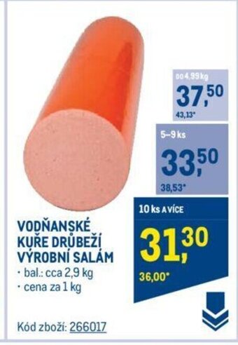 Makro VODŇANSKÉ KUŘE DRŮBEŽÍ VÝROBNÍ SALÁM nabídka