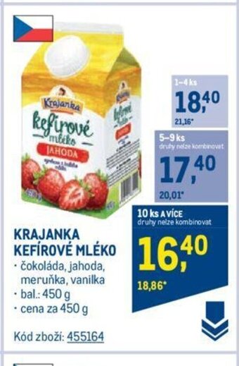 Makro KRAJANKA KEFÍROVÉ MLÉKO nabídka
