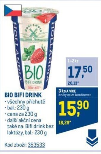 Makro BIO BIFI DRINK nabídka